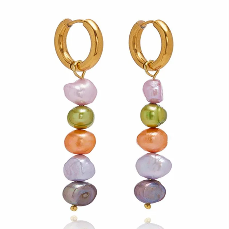 Bohemian Fashion Stainless Steel Pearl Earrings Ladies Pendant Earrings Never Fading Baroque Freshwater Pearl Earrings new 2019
Bohemian Fashion Stainless Steel Pearl Earrings Ladies Pendant Earrings Never Fading Baroque Freshwater Pearl Earrings new 2019