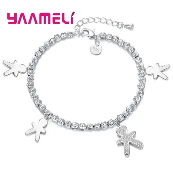 Newest Brand 925 Sterling Silver Bracelet for Women with 4 Pieces Silver Lovely Kinds Charm Bracelets Party Jewelry
Newest Brand 925 Sterling Silver Bracelet for Women with 4 Pieces Silver Lovely Kinds Charm Bracelets Party Jewelry