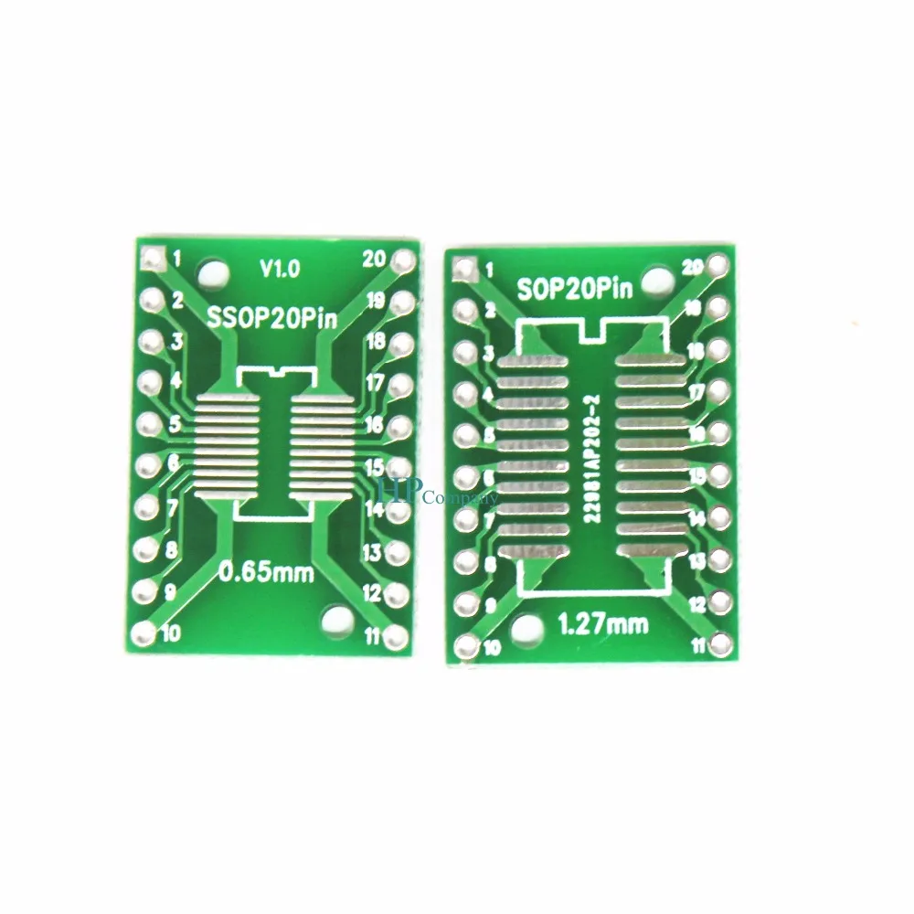 1PCS Pitch IC adapter Socket / Adapter plate / PCB SOP20 SSOP20 TSSOP20 to DIP20 Transfer Board DIP Pin Board Pitch 0.65/1.27MM
1PCS Pitch IC adapter Socket / Adapter plate / PCB SOP20 SSOP20 TSSOP20 to DIP20 Transfer Board DIP Pin Board Pitch 0.65/1.27MM