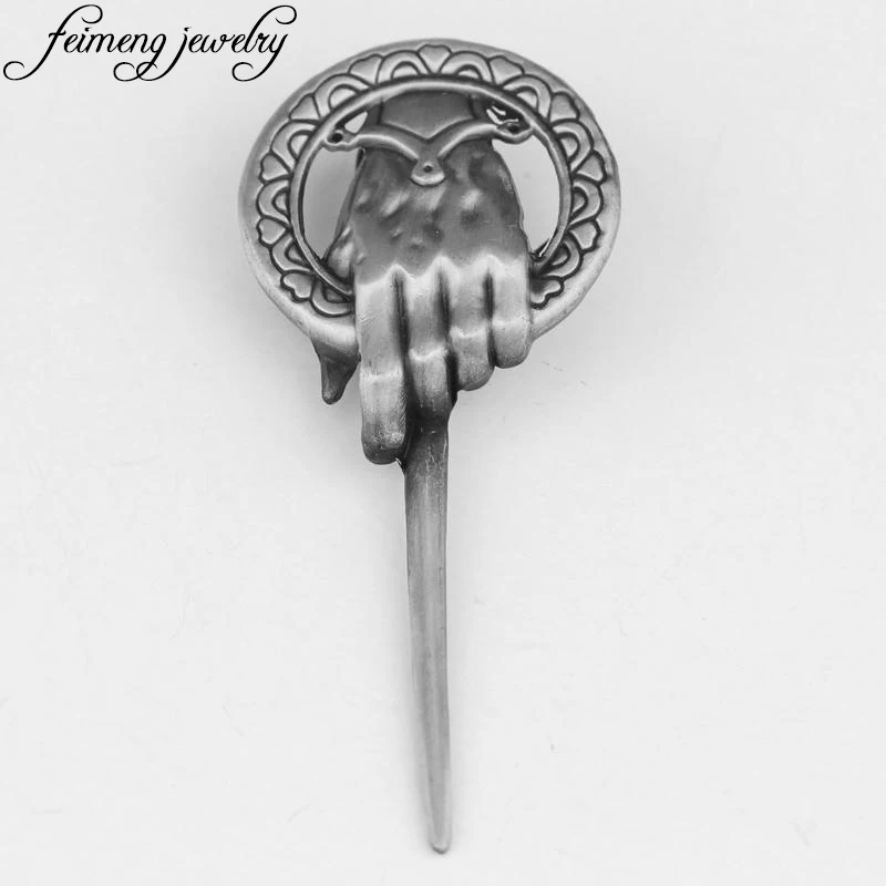 Song of Ice and Fire Brooch Game of Thrones Vintage Pewter Bronze Hand Of The King Scepter Badge Brooch Metal Lapel Pin Unisex
Song of Ice and Fire Brooch Game of Thrones Vintage Pewter Bronze Hand Of The King Scepter Badge Brooch Metal Lapel Pin Unisex