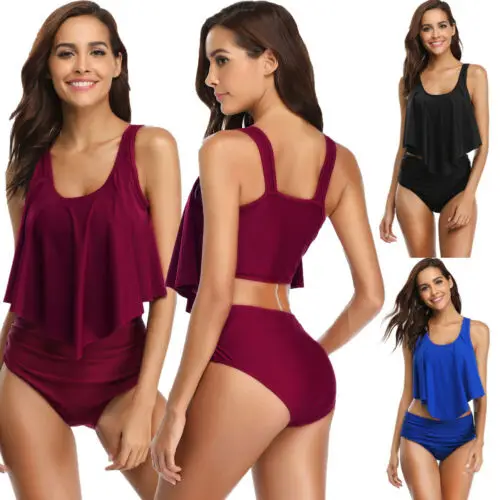 Two-Piece High Wais Women Summer Ruffle Swimwear Halter Bikini Set Push-up Padded Bra Bathing Suit Swimwear
Two-Piece High Wais Women Summer Ruffle Swimwear Halter Bikini Set Push-up Padded Bra Bathing Suit Swimwear
