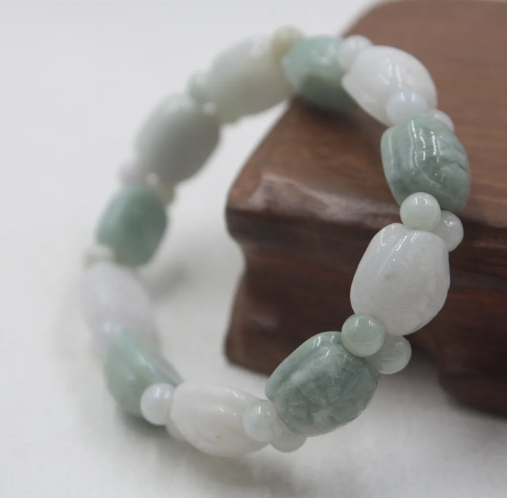 Gift Natural Grade A Jade Green Jadeite 11mm Carved Unique Turtle Shell Round Bead Bracelet Women 16-17cmL
Gift Natural Grade A Jade Green Jadeite 11mm Carved Unique Turtle Shell Round Bead Bracelet Women 16-17cmL