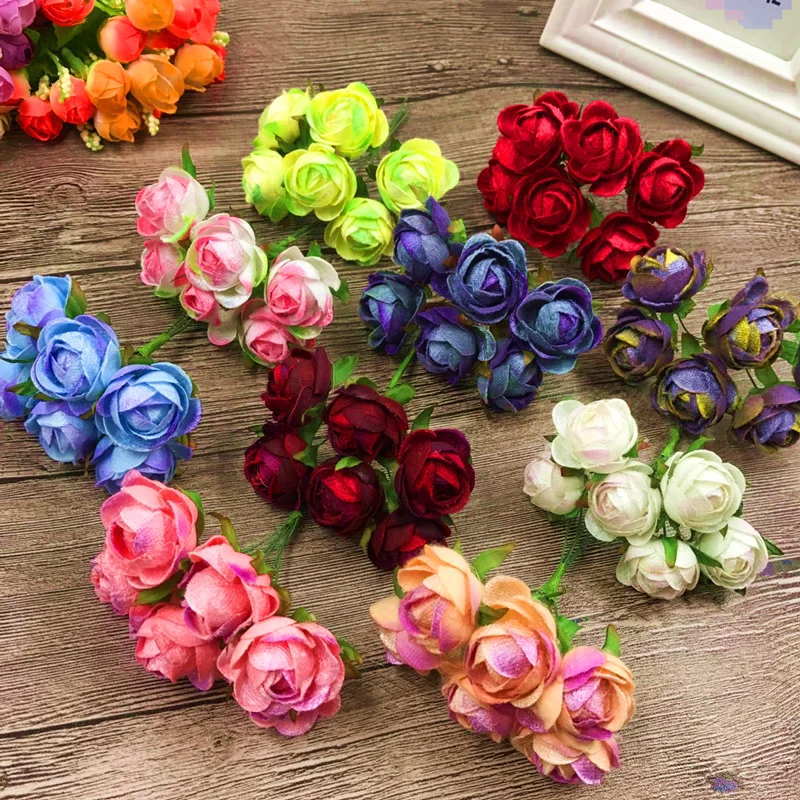 6 PCS (3 cm/a) artificial mini silk cloth tea buds fake flower bouquet home garden decoration wedding wreath of DIY gift box
6 PCS (3 cm/a) artificial mini silk cloth tea buds fake flower bouquet home garden decoration wedding wreath of DIY gift box