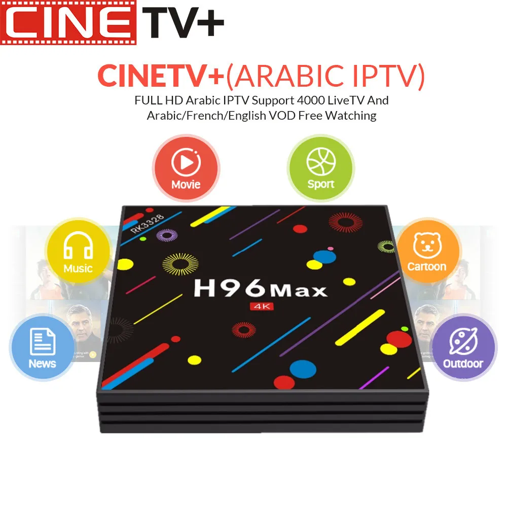H96 MAX H2 Android 7.1 TV Box RK3328 4GB RAM 32GB ROM Set Top Box Support 5G WiFi 100Mbps USB 3.0 BT 4.0 4K Media Player French
H96 MAX H2 Android 7.1 TV Box RK3328 4GB RAM 32GB ROM Set Top Box Support 5G WiFi 100Mbps USB 3.0 BT 4.0 4K Media Player French