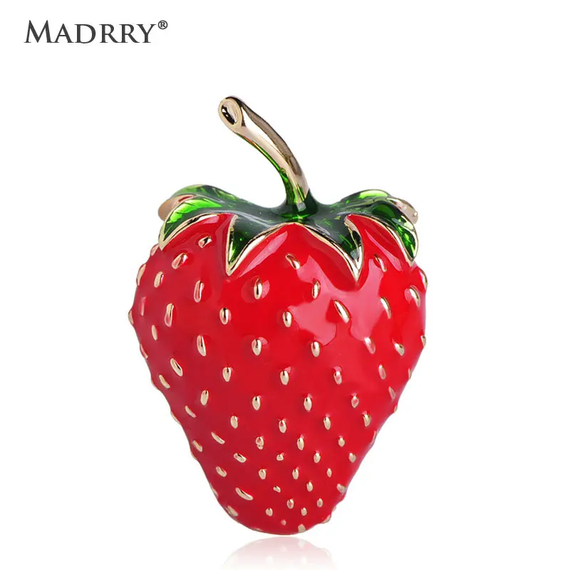 Madrry Trendy Strawberry Shape Brooch Enamel Fruit Jewelry Brooches For Women Bag Hat Scarf Buckles Suit Clothes Pin Accessories
Madrry Trendy Strawberry Shape Brooch Enamel Fruit Jewelry Brooches For Women Bag Hat Scarf Buckles Suit Clothes Pin Accessories