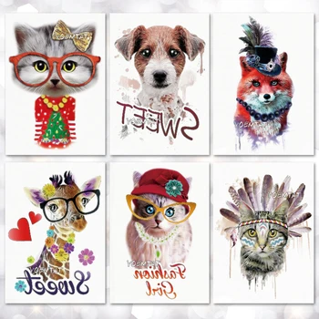 Waterproof Temporary Tattoo Sticker Dog Cute Animal Cat pattern tattoo Water Transfer body art fake tattoo for women men
Waterproof Temporary Tattoo Sticker Dog Cute Animal Cat pattern tattoo Water Transfer body art fake tattoo for women men