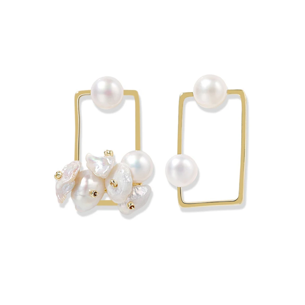 Seven Candy Pearl Asymmetry Square Stud Earrings Women Simple Statement Popular Long Earring Fashion Jewelry 2019 Accessories
Seven Candy Pearl Asymmetry Square Stud Earrings Women Simple Statement Popular Long Earring Fashion Jewelry 2019 Accessories