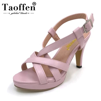 

TAOFFEN Size 32-43 Women's High Heel Sandals Gladiator Shoes Women Lady Sexy Platform Sandals Heels Summer Shoes Sandals PA00905