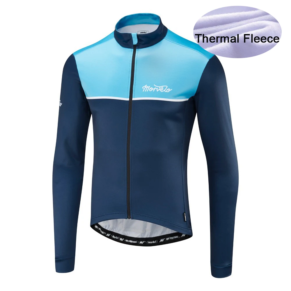 Зимняя велосипедная одежда Morvelo теплая флисовая с длинным рукавом Roupa De Ciclismo Invierno