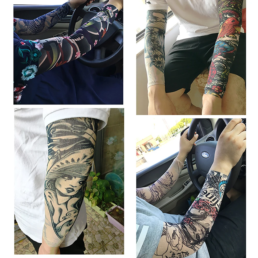 Cool Simulation Tattoo Sleeve Stimulating Challenges Arm Sunscreen Cuff Armguard Riding Sticker Design 32
Cool Simulation Tattoo Sleeve Stimulating Challenges Arm Sunscreen Cuff Armguard Riding Sticker Design 32