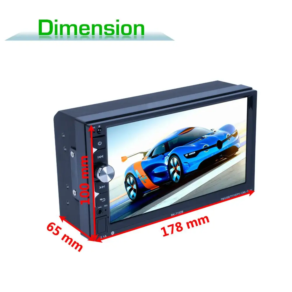 DC12V Universal 7inch Colorful Backlight Bluetooth Bluetooth MP5 HD Player Mobile Image Mirror Rearview Video Priority FM Radio
DC12V Universal 7inch Colorful Backlight Bluetooth Bluetooth MP5 HD Player Mobile Image Mirror Rearview Video Priority FM Radio