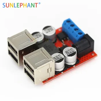 DC-DC Buck Step-down Vehicle Charging Module 8V-35V to 5V 8A 40W 4 Port USB Power Charging Hub Board Distributor Mobile Charger
DC-DC Buck Step-down Vehicle Charging Module 8V-35V to 5V 8A 40W 4 Port USB Power Charging Hub Board Distributor Mobile Charger