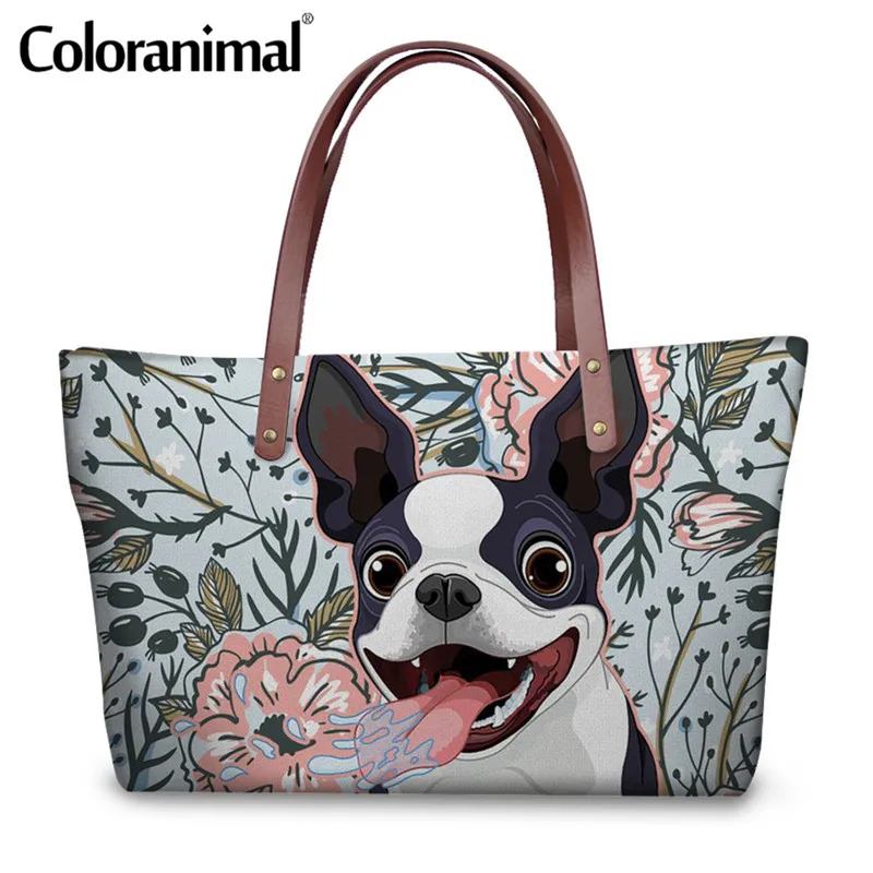 Coloranimal Women's Casual Shopper Bag Large Messenger Bag 3D Cute Dog Boston/Yorkshire Terrier Print Brand Design Handbag Lady
Coloranimal Women's Casual Shopper Bag Large Messenger Bag 3D Cute Dog Boston/Yorkshire Terrier Print Brand Design Handbag Lady