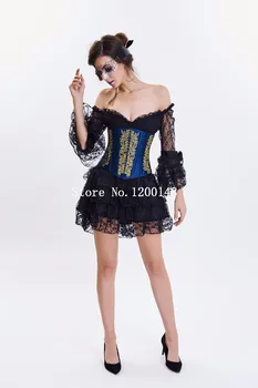 Halloween medieval costume Steampunk sexy Corsets Dress Gothic Corset Dress Women High Waist Skirts Sexy Lace Bustier Corselet
Halloween medieval costume Steampunk sexy Corsets Dress Gothic Corset Dress Women High Waist Skirts Sexy Lace Bustier Corselet