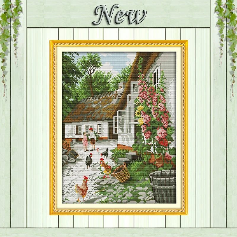 Farmyard flowers cock home decor paintings counted print on canvas DMC 14CT 11CT DIY Cross Stitch Embroider kits Needlework Sets
Farmyard flowers cock home decor paintings counted print on canvas DMC 14CT 11CT DIY Cross Stitch Embroider kits Needlework Sets