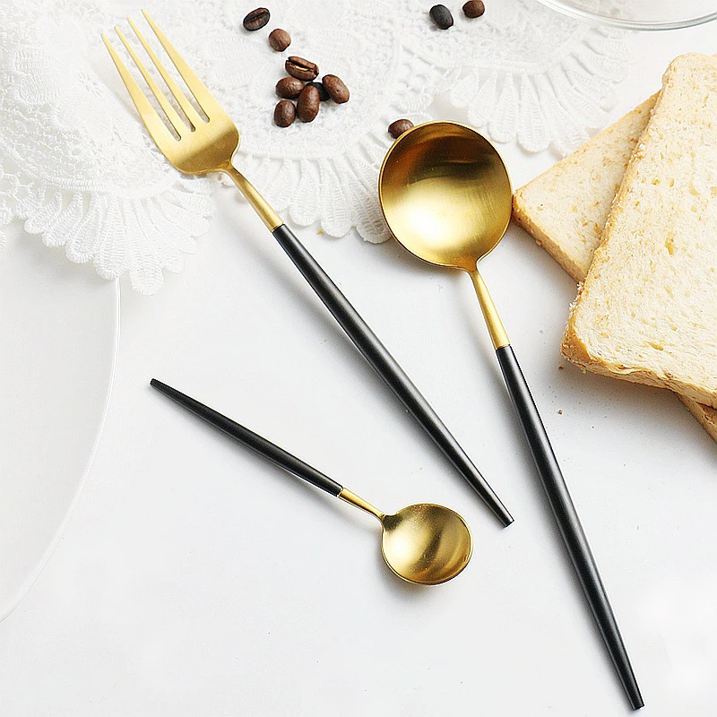 Cutlery Set Fork Spoon Steel Cutlery Set Gold Cutlery Stainless Steel 304 Steak Knife Set Kitchen Spoon wholesale
Cutlery Set Fork Spoon Steel Cutlery Set Gold Cutlery Stainless Steel 304 Steak Knife Set Kitchen Spoon wholesale