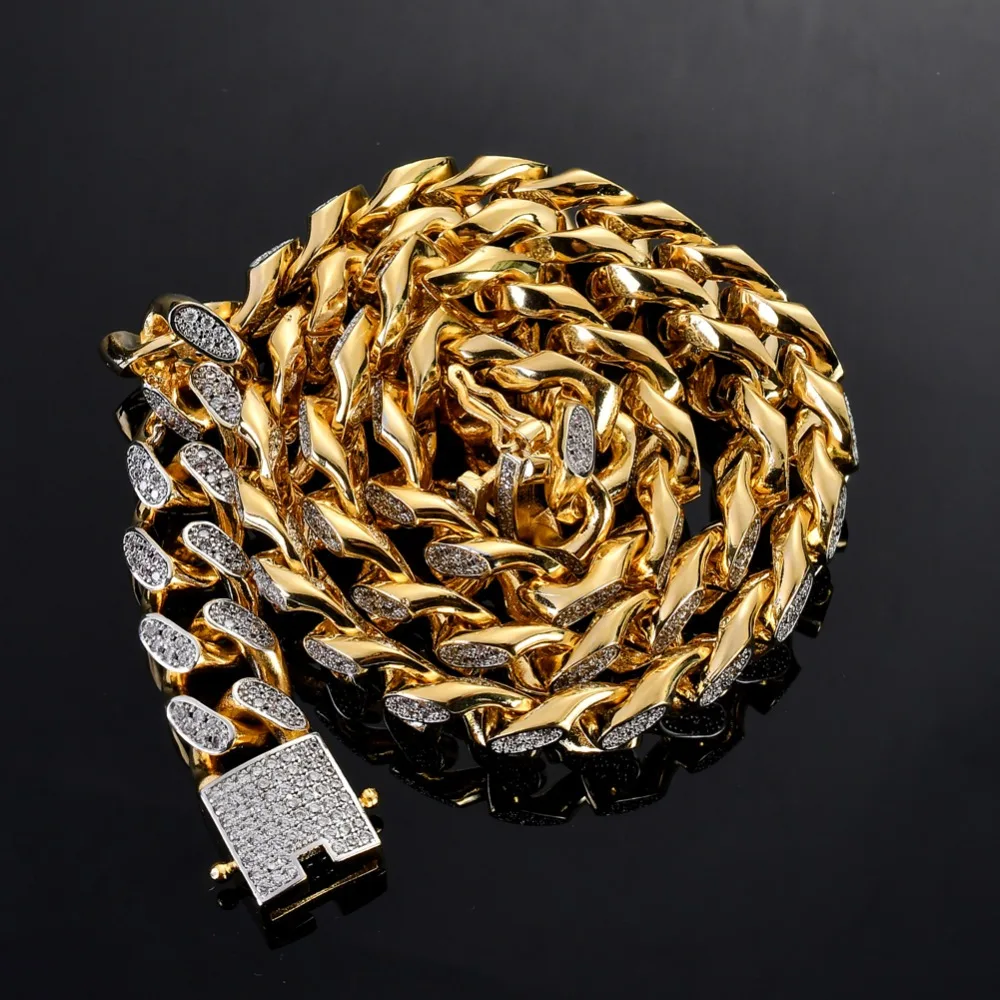 14mm width 18inch 22inch Iced out Copper Cuban Chain CZ Hip Hop Necklace Jewelry For Men CN056
14mm width 18inch 22inch Iced out Copper Cuban Chain CZ Hip Hop Necklace Jewelry For Men CN056