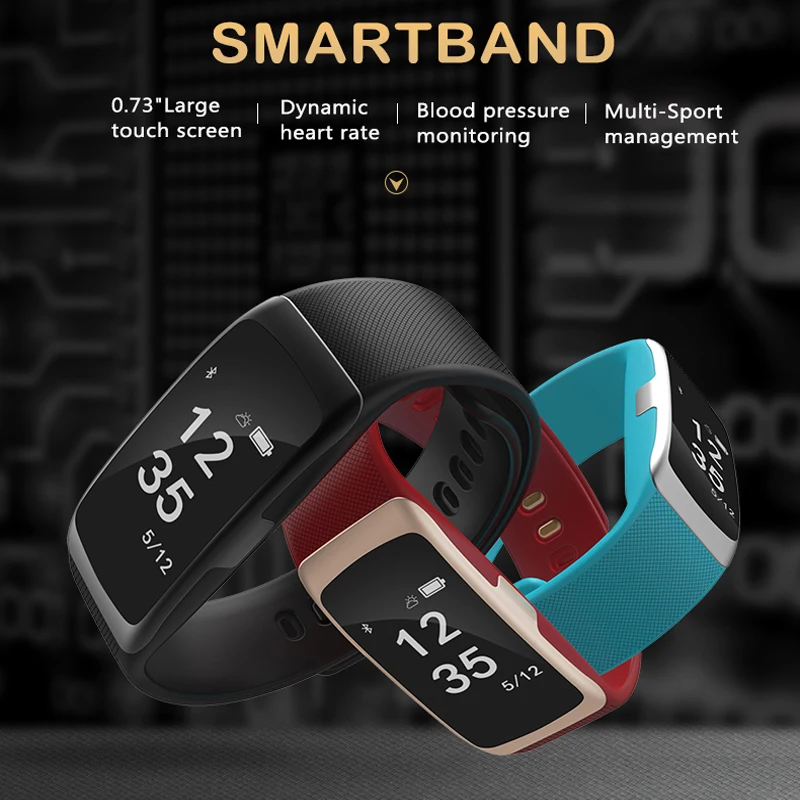 S68 Smart Watch Bracelet Blood Pressure Heart Rate Monitor Bluetooth Smart Wristband Sports Waterproof Smart Band
S68 Smart Watch Bracelet Blood Pressure Heart Rate Monitor Bluetooth Smart Wristband Sports Waterproof Smart Band