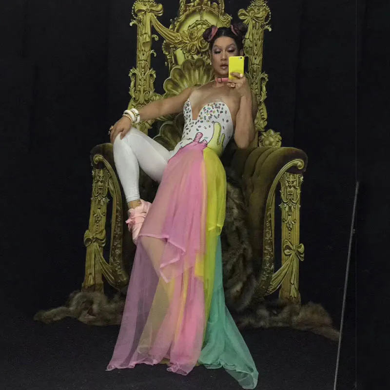 Nightclub Pink And Yellow Cute Big Stretch Jumpsuit Female Festival Celebrate Performance Stage Performance Wear DJ383
Nightclub Pink And Yellow Cute Big Stretch Jumpsuit Female Festival Celebrate Performance Stage Performance Wear DJ383