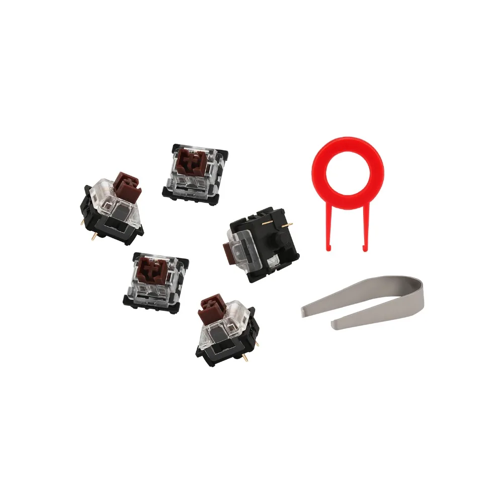 12-pcs Outemu MX Series Keyswitches - Brown Switch For Mechanical Keyboards Switches Replacement and DIY
12-pcs Outemu MX Series Keyswitches - Brown Switch For Mechanical Keyboards Switches Replacement and DIY