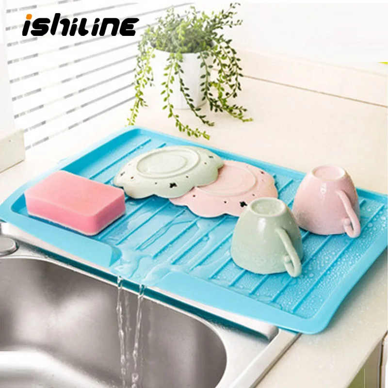 Plastic Dish Tray Drainer Kitchen Drying Rack Sink Sponge Holder for Bowl Storage Rack Over Sink Draining Tools 
Plastic Dish Tray Drainer Kitchen Drying Rack Sink Sponge Holder for Bowl Storage Rack Over Sink Draining Tools