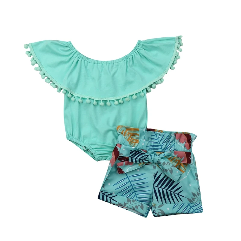 0-18M Newborn Baby Girls Clothing set Toddler Short Sleeve Top Lace Tassel Romper+Floral Short Pants Clothes
0-18M Newborn Baby Girls Clothing set Toddler Short Sleeve Top Lace Tassel Romper+Floral Short Pants Clothes