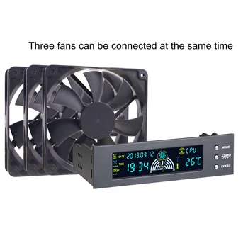 Besegad 5.25inch Digital Computer Fan PC Computer Fan Speed Controller Temperature Sensor Controller Front Panel LCD Display
Besegad 5.25inch Digital Computer Fan PC Computer Fan Speed Controller Temperature Sensor Controller Front Panel LCD Display