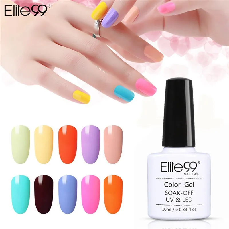 

Elite99 Gel Nail Polish Manicure 10ML Semi Permanent Vernis UV Top Coat Poly Gel Varnish Hybrid Gel Nail Polish Macaron Lacquer