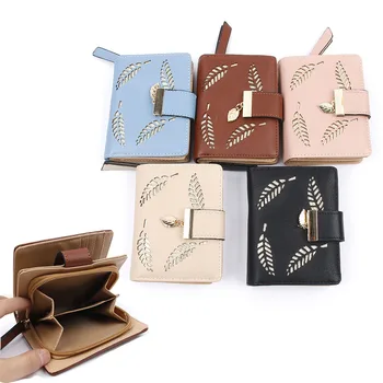 2017 Design Women's Purse Zipper Leather Ladies Wallet Women Luxury Brand Small Female Wallet Hollow Leaves for credit cards
2017 Design Women's Purse Zipper Leather Ladies Wallet Women Luxury Brand Small Female Wallet Hollow Leaves for credit cards