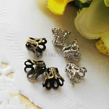 200pc/lot 11.5x7mm Antique Gold/Silver Hollow Flower Metal Spacer Bead Caps Bronze for DIY Jewelry Making Findings F1734
200pc/lot 11.5x7mm Antique Gold/Silver Hollow Flower Metal Spacer Bead Caps Bronze for DIY Jewelry Making Findings F1734