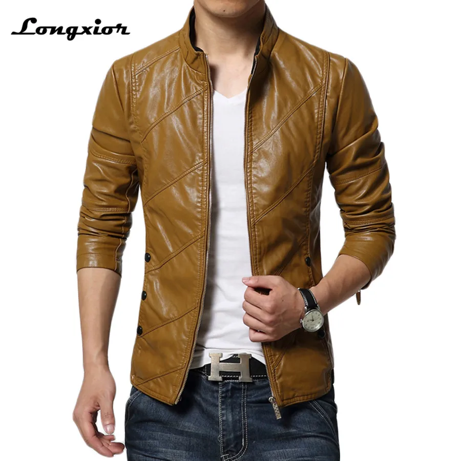 MLJ26 men leather jacket New Arrival Men's Solid Male Casual PU Leather Jacket with velvet Slim Fit plus size 5XL Coat men
MLJ26 men leather jacket New Arrival Men's Solid Male Casual PU Leather Jacket with velvet Slim Fit plus size 5XL Coat men
