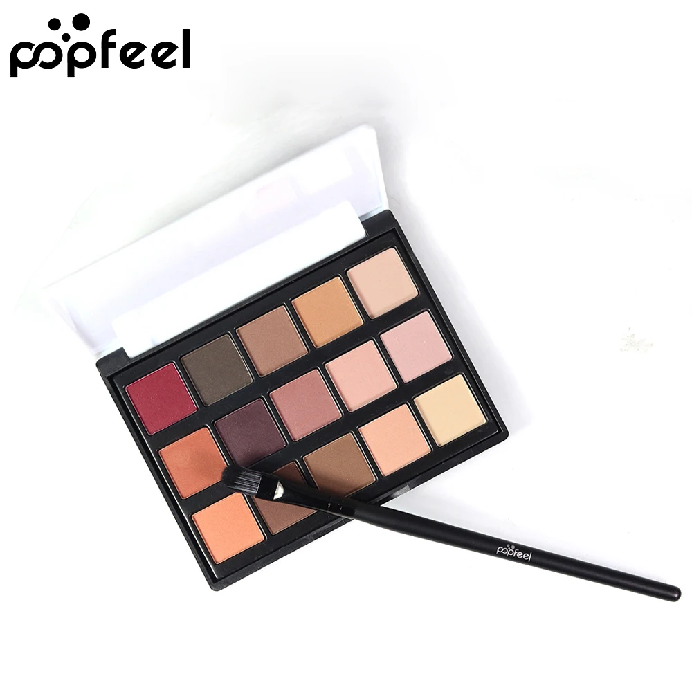 POPFEEL 15 Colors Waterproof Pigments Shimmer Matte Brand MINI Eye Shadow Palette Eyeshadow Makeup Brush Sets
POPFEEL 15 Colors Waterproof Pigments Shimmer Matte Brand MINI Eye Shadow Palette Eyeshadow Makeup Brush Sets