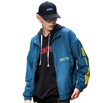 Mens Jacket Hooded Sunscreen Jackets Windbreaker Fashion Letter Print Brand Clothing Autumn Winter Wild Men Coat Plus Size M-3XL
Mens Jacket Hooded Sunscreen Jackets Windbreaker Fashion Letter Print Brand Clothing Autumn Winter Wild Men Coat Plus Size M-3XL