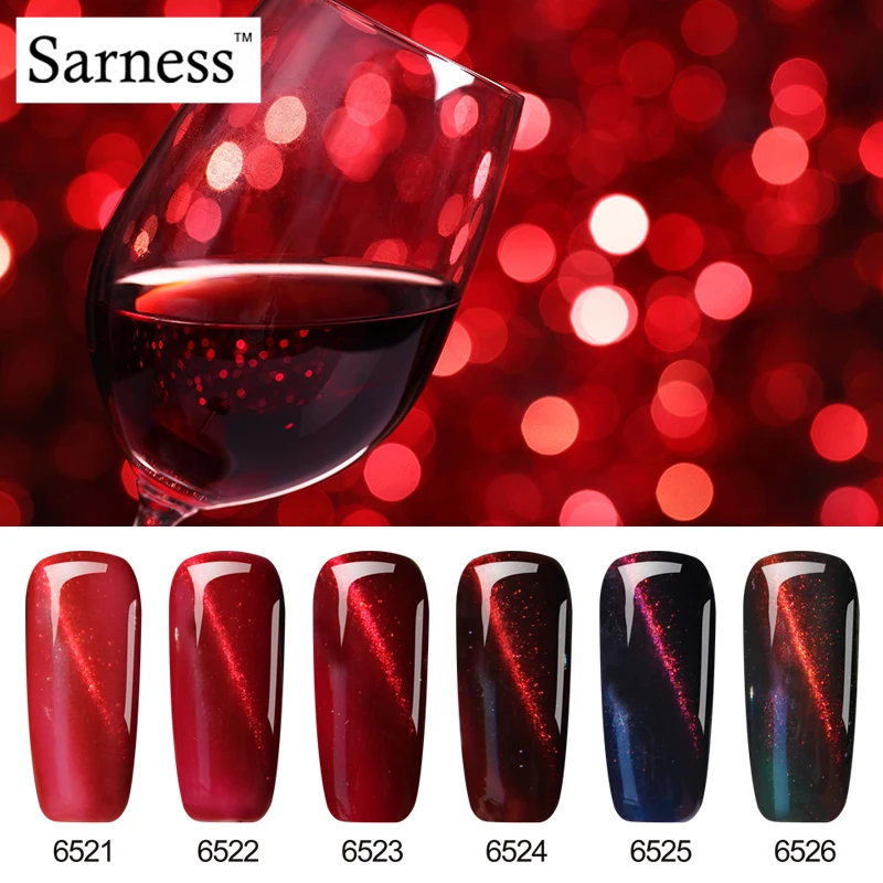 Sarness 7ml 6 Colors Long Lasting Nail Art Gel Chameleon 3D Magnetic Red Cat Eye Gel Nail Soak Off UV Gel Polish Glitter Varnish
Sarness 7ml 6 Colors Long Lasting Nail Art Gel Chameleon 3D Magnetic Red Cat Eye Gel Nail Soak Off UV Gel Polish Glitter Varnish