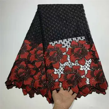 Black african lace fabrics 5yard snow white guipure lace fabric 2019 high quality african cord lace fabric for wedding dressesH1
Black african lace fabrics 5yard snow white guipure lace fabric 2019 high quality african cord lace fabric for wedding dressesH1