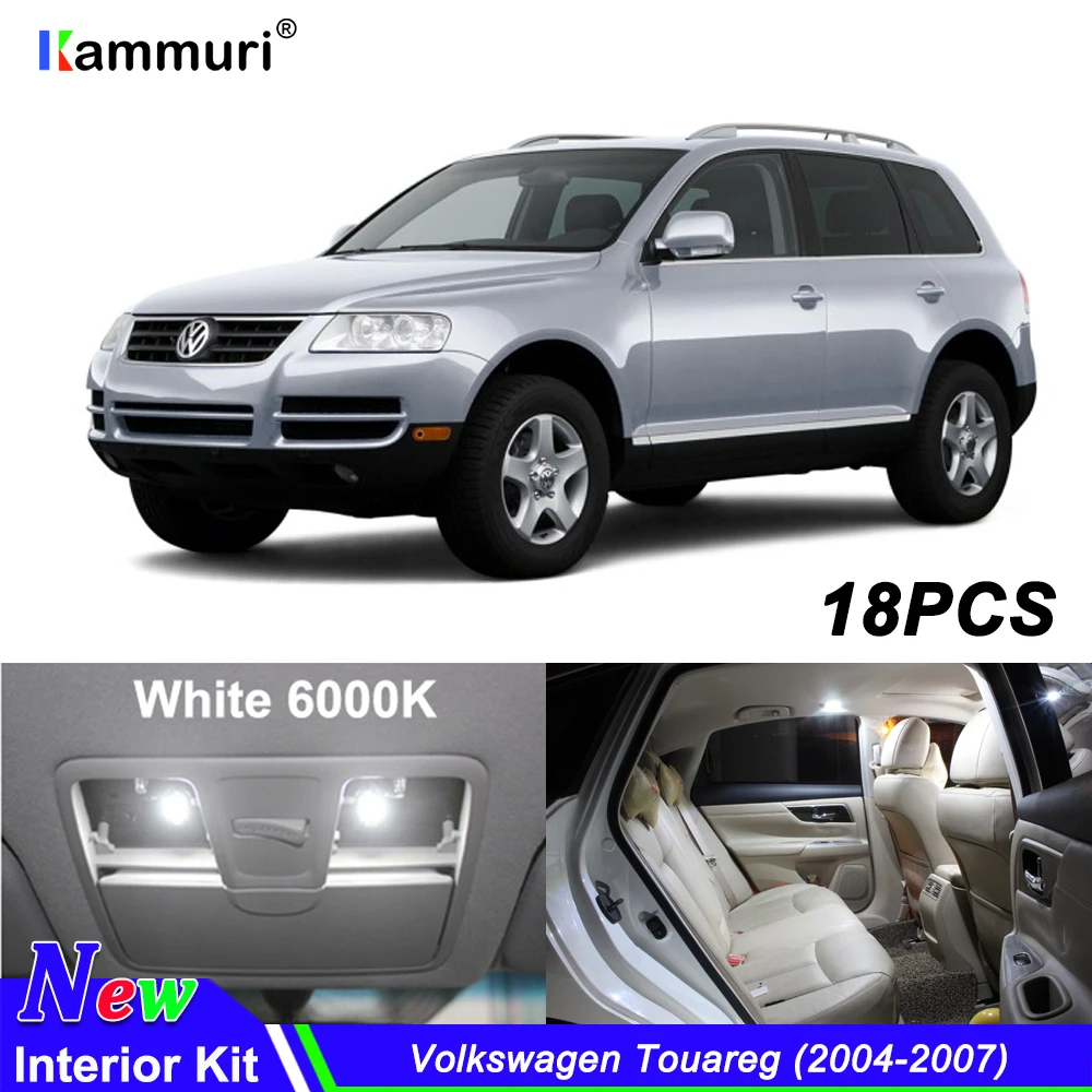 18pcs Canbus Car LED Interior Light Kit Package for Volkswagen VW Touareg 1 2004-2007 accessories reading Indoor lights
18pcs Canbus Car LED Interior Light Kit Package for Volkswagen VW Touareg 1 2004-2007 accessories reading Indoor lights