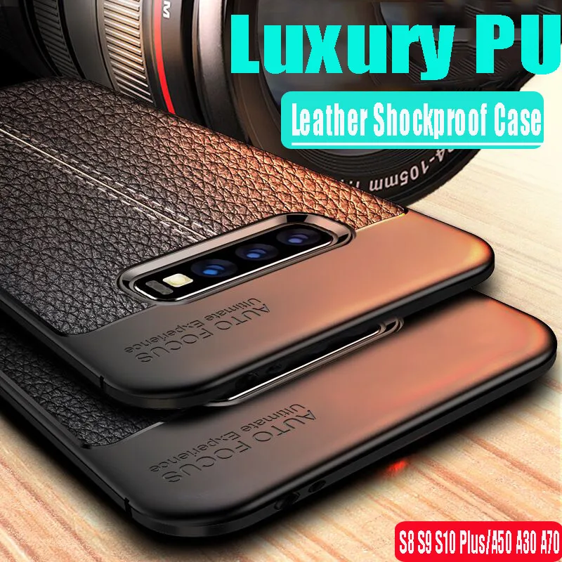 Luxury Silicone Leather Phone Case For Samsung Galaxy S10e S9 S8 Plus Note 9 8 Cases A30 A70 A50 M30 M20 Shockproof Soft Cover
Luxury Silicone Leather Phone Case For Samsung Galaxy S10e S9 S8 Plus Note 9 8 Cases A30 A70 A50 M30 M20 Shockproof Soft Cover