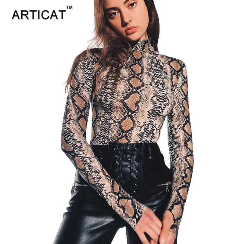Articat Fashion Snake Print Bodysuit Women Tops Autumn Long Sleeve Bodycon Rompers Womens Jumpsuit Party Club Playsuit Overalls
Articat Fashion Snake Print Bodysuit Women Tops Autumn Long Sleeve Bodycon Rompers Womens Jumpsuit Party Club Playsuit Overalls