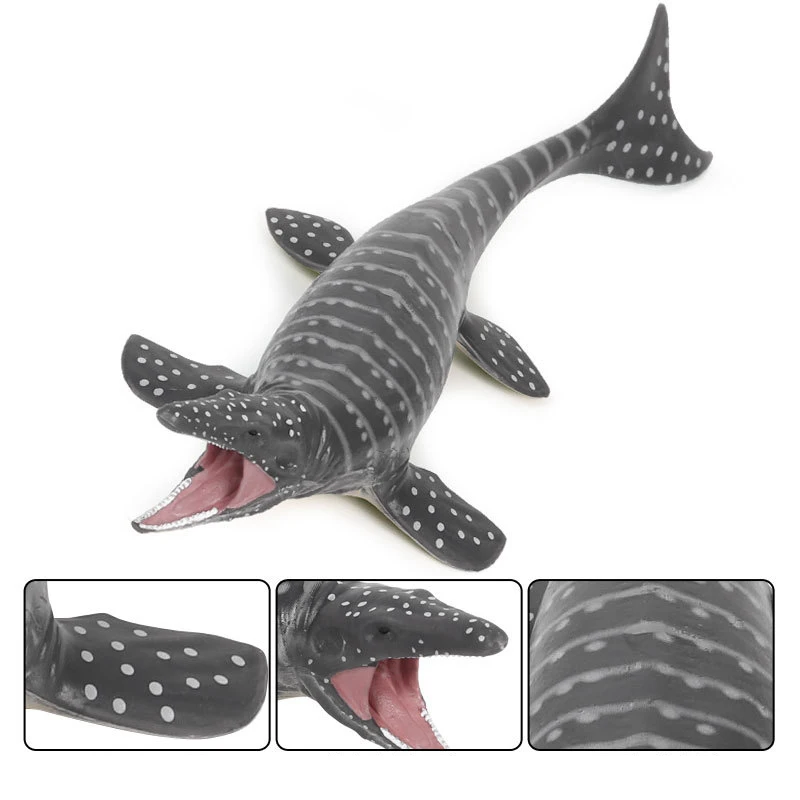 1pcs 28*9.5*4.5cm mosasaur Toothed ocean Dragon Jurassic Park solid visual lifelike dinosaur model kid's birthday gift
1pcs 28*9.5*4.5cm mosasaur Toothed ocean Dragon Jurassic Park solid visual lifelike dinosaur model kid's birthday gift