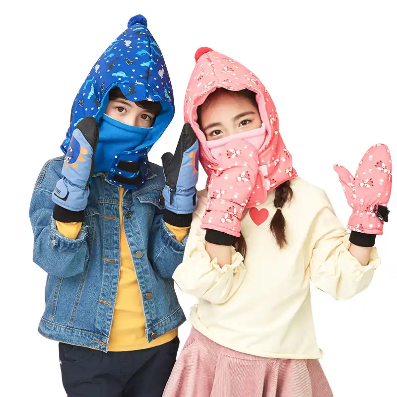 children's ski hats and gloves