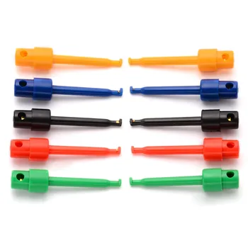 Mayitr 10pcs Lead Wire Kit Test Hook Clip Grabber Test Probe SMT/SMD 5 Colors For Multimeter Repairing Measurement Tool 56mm 
Mayitr 10pcs Lead Wire Kit Test Hook Clip Grabber Test Probe SMT/SMD 5 Colors For Multimeter Repairing Measurement Tool 56mm