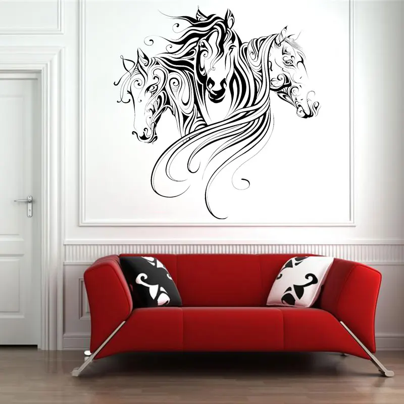 Creative Design Silhouette Horse Head Decal Vinyl Home Decor Living Room Wall Sticker Removable Self Adhesive Mural 3281
Creative Design Silhouette Horse Head Decal Vinyl Home Decor Living Room Wall Sticker Removable Self Adhesive Mural 3281