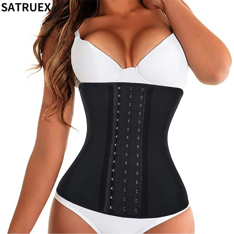 Latex Waist Trainer Shapewear Body Shapers Women Corset Slimming Belt Waist Shaper Cinta Modeladora Corset Cincher 9 Steel Bone
Latex Waist Trainer Shapewear Body Shapers Women Corset Slimming Belt Waist Shaper Cinta Modeladora Corset Cincher 9 Steel Bone