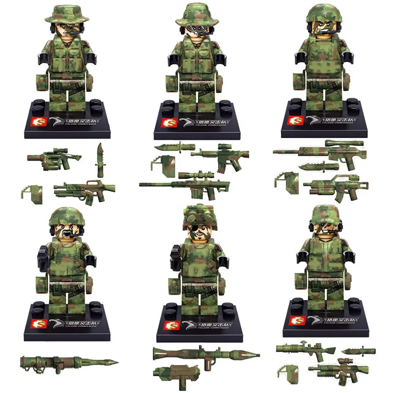 Star Wars WWII Army Soldiers Marine Corps Kids Bricks Building Blocks Compatible Legoing Toys For Kids (1)