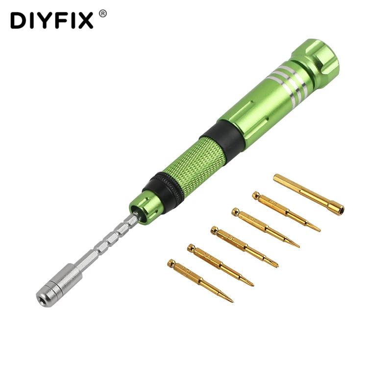 Набор прецизионных отверток DIYFIX 6 в 1 для iPhone 7 8 iPad MacBook набор инструментов