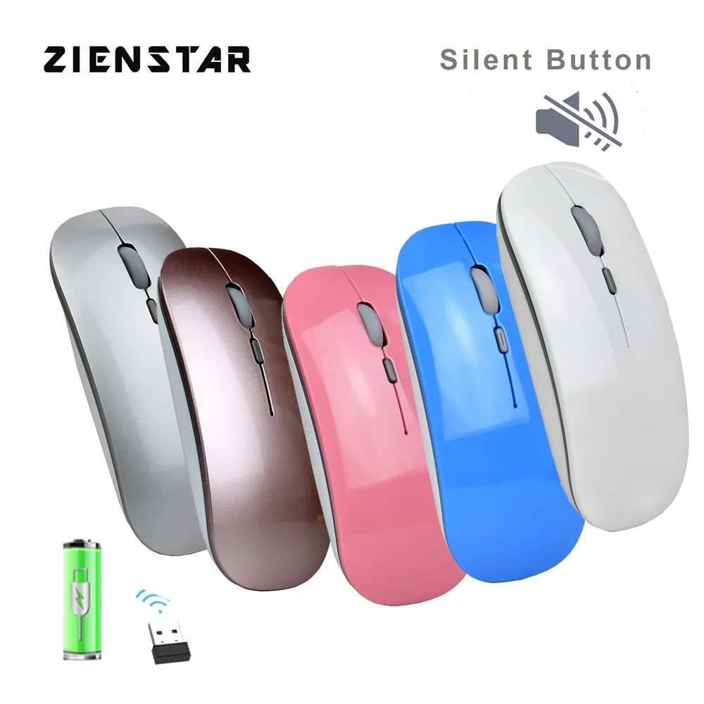 Zienstar Slim 2.4Ghz Wireless Mouse with USB Receiver,Silent Click,600Mah Rechargeable Lithium Battery for Mac,Laptop,PC
Zienstar Slim 2.4Ghz Wireless Mouse with USB Receiver,Silent Click,600Mah Rechargeable Lithium Battery for Mac,Laptop,PC