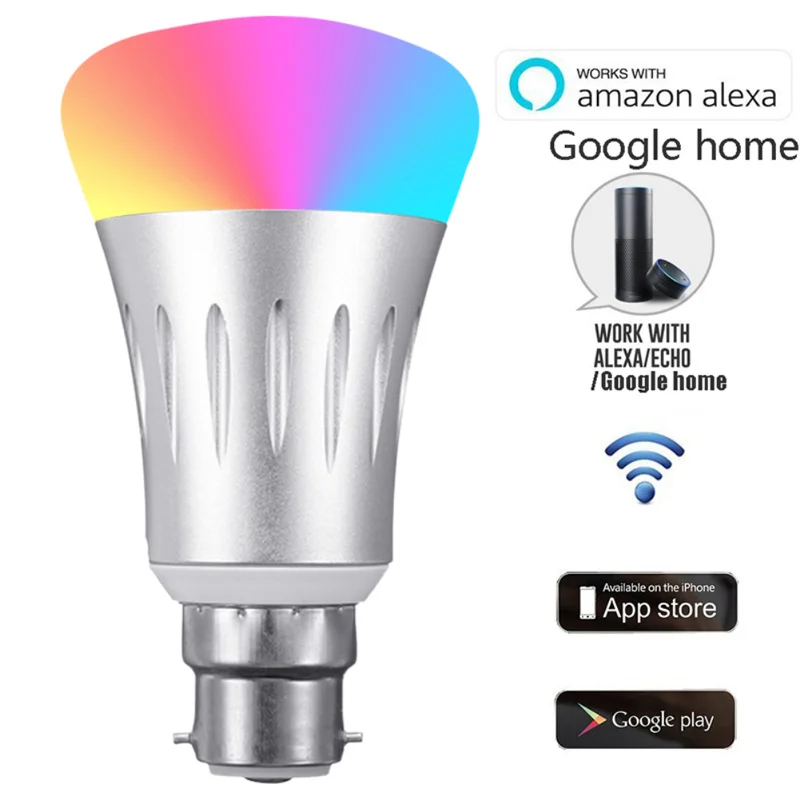 B22 Smart Light Bulbs WiFi/App/voice Remote Control bulb RGB Energy Saving Dimming Bulb work with Alexa Google Home automation
B22 Smart Light Bulbs WiFi/App/voice Remote Control bulb RGB Energy Saving Dimming Bulb work with Alexa Google Home automation