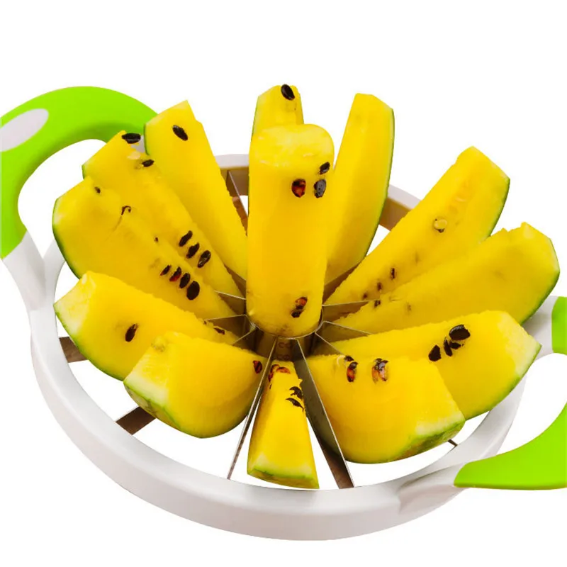 Fantastic Faster Watermelon Slicer Stainless Steel Cantaloupe Slicer Melon Cutter Fruit Divider Cutter Tools Kitchen Gadgets4