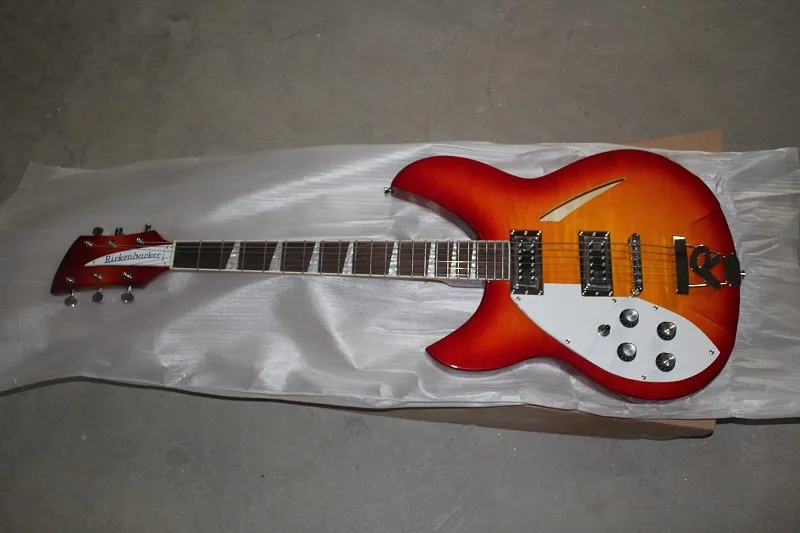 Free shipping ** Top Quality 2 Pickups Rick Left handed Semi-Hollow Rick Cherry Red Burst Electric Guitar with R Tremolo
Free shipping ** Top Quality 2 Pickups Rick Left handed Semi-Hollow Rick Cherry Red Burst Electric Guitar with R Tremolo