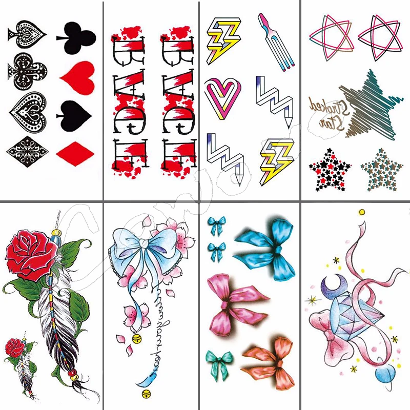 Body Art Beauty Makeup Pink Sexy Clubs Diamonds Spades Tattoo Waterproof Temporary Tattoo Stickers Sexy
Body Art Beauty Makeup Pink Sexy Clubs Diamonds Spades Tattoo Waterproof Temporary Tattoo Stickers Sexy